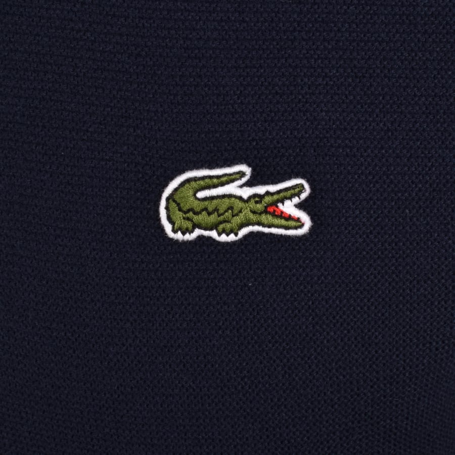 Image number 3 for Lacoste Knit Polo Shirt Navy