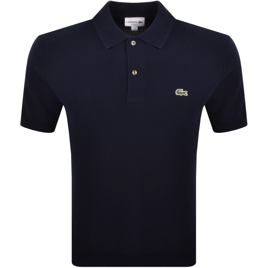 Image number 1 for Lacoste Knit Polo Shirt Navy