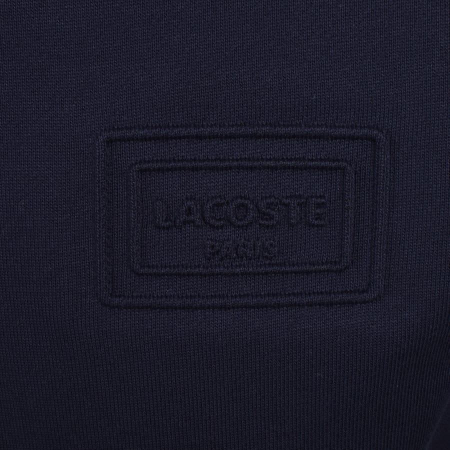 Image number 3 for Lacoste Quarter Zip Sweatshirt Navy