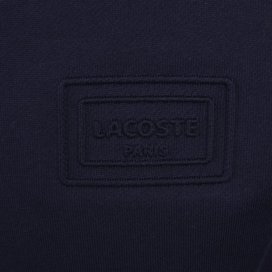 Image number 3 for Lacoste Logo Hoodie Navy