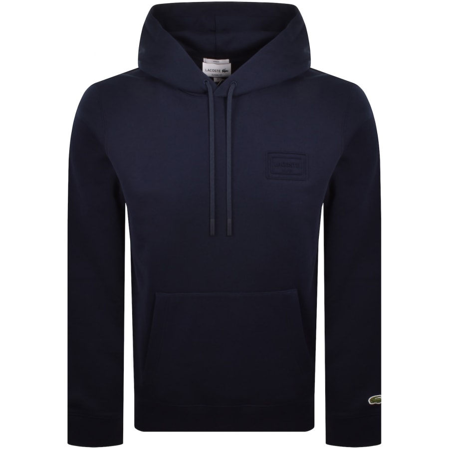 Image number 1 for Lacoste Logo Hoodie Navy