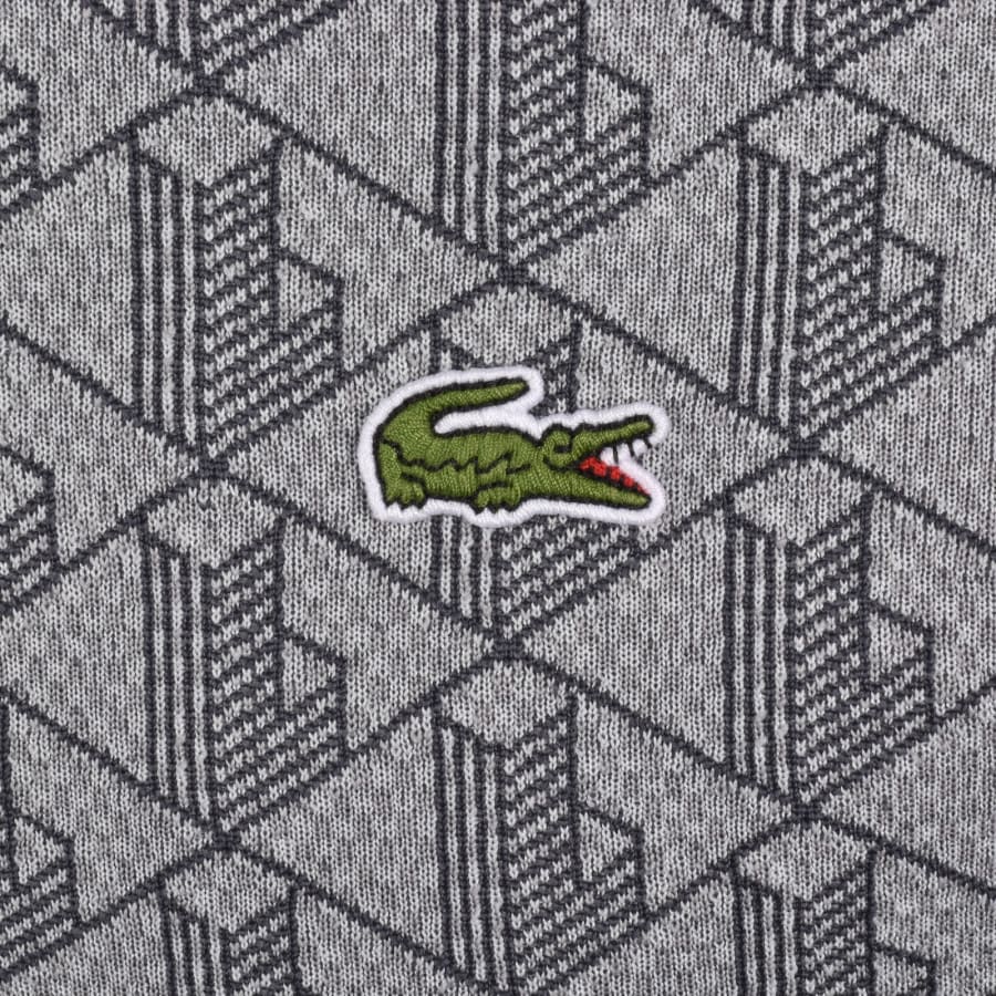 Image number 3 for Lacoste Logo Polo T Shirt Grey
