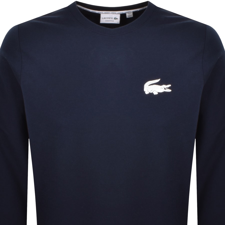 Image number 2 for Lacoste Loungewear Sweatshirt Navy