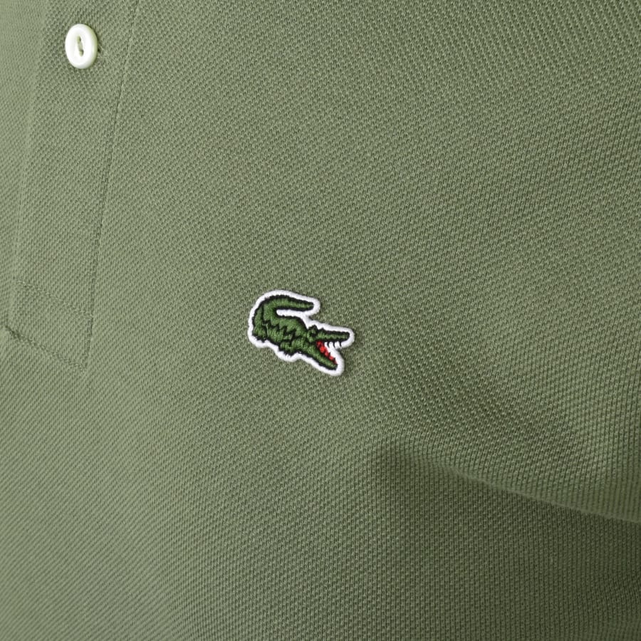 Image number 3 for Lacoste Short Sleeved Polo T Shirt Khaki