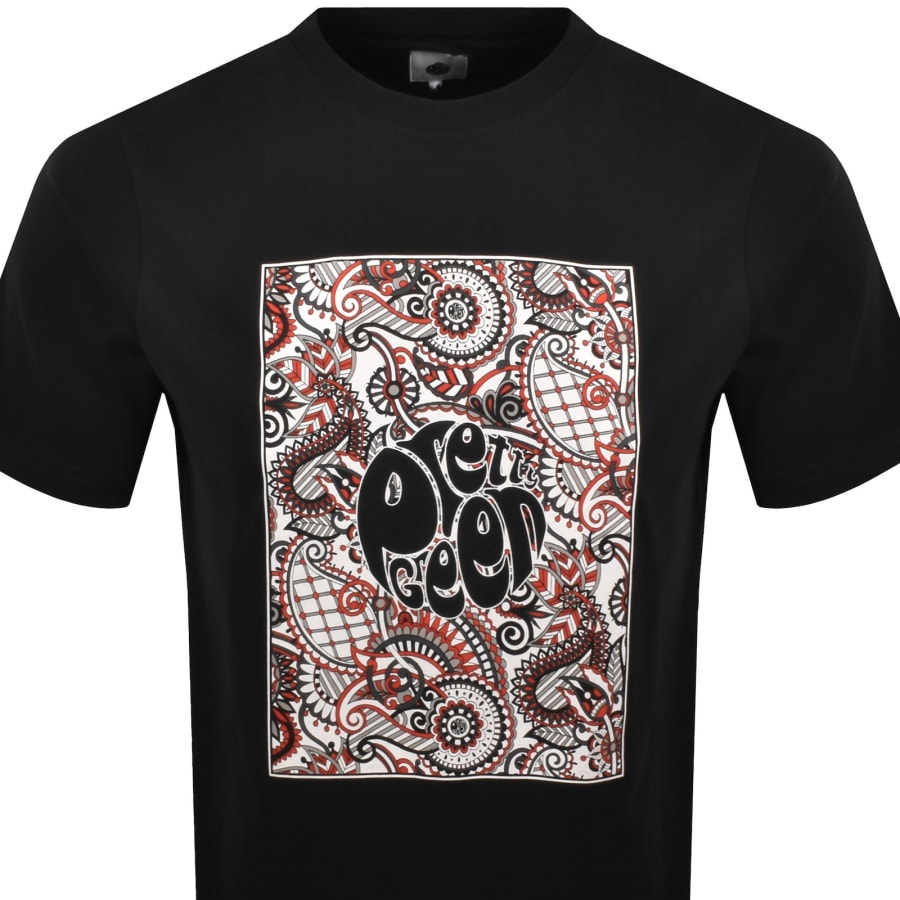 Image number 2 for Pretty Green Resonance T Shirt Black