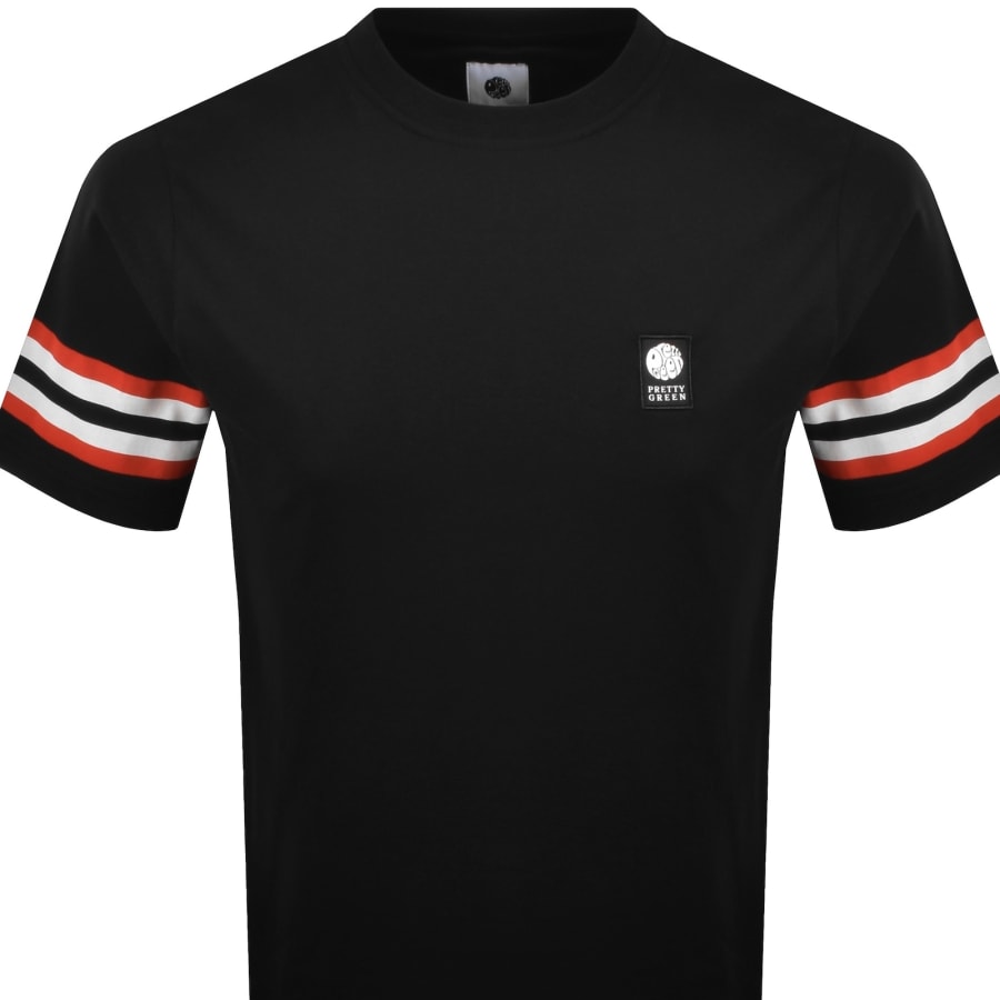 Image number 2 for Pretty Green Stratosphere T Shirt Black