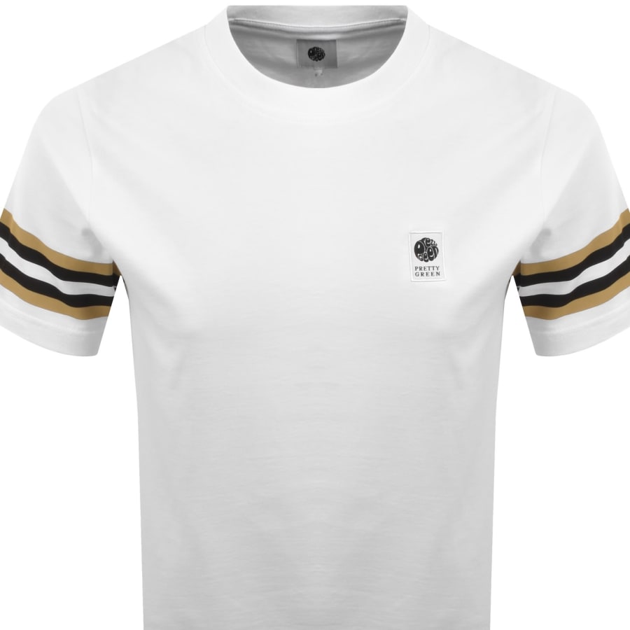 Image number 2 for Pretty Green Stratosphere T Shirt White