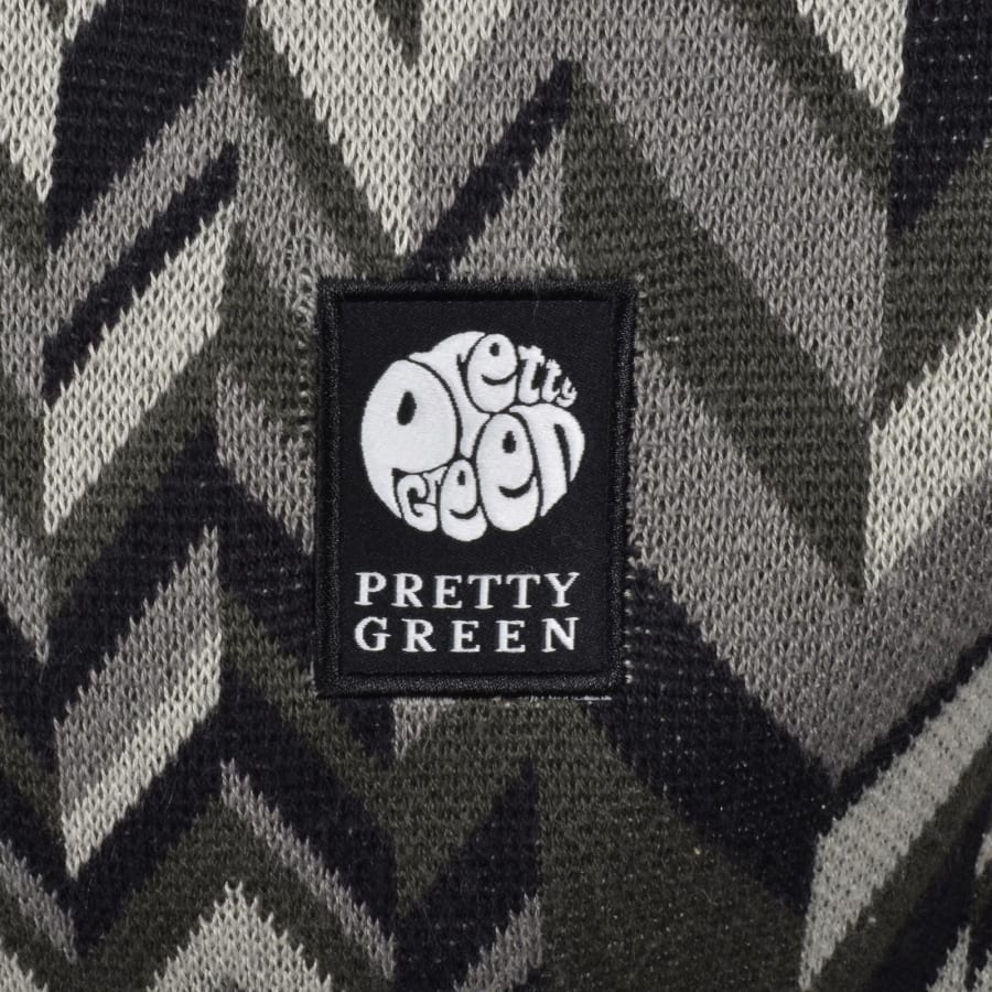 Image number 3 for Pretty Green Startship Knit Polo Black