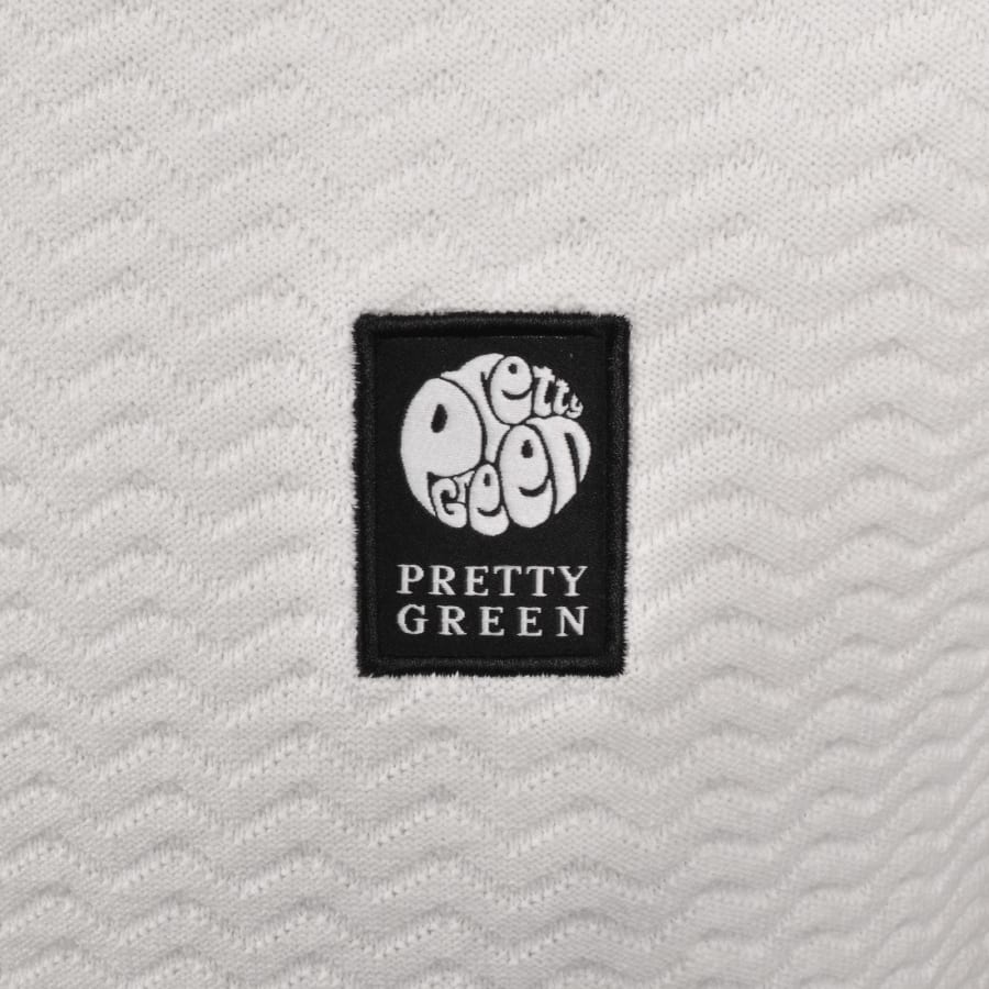 Image number 3 for Pretty Green Stratosphere Knit Polo White