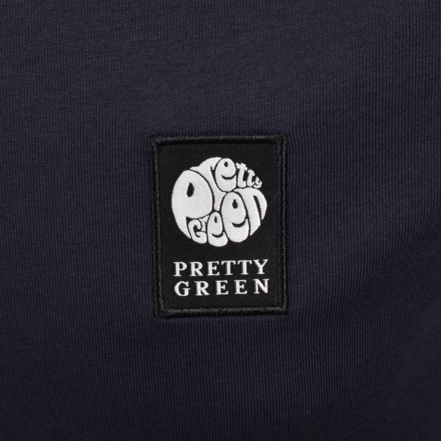 Image number 3 for Pretty Green Sinclair T Shirt Navy