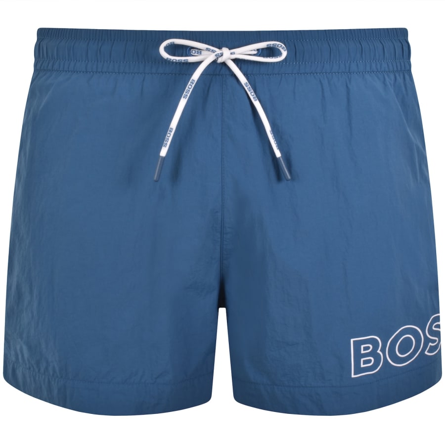 Image number 1 for BOSS Mooneye Swim Shorts Blue