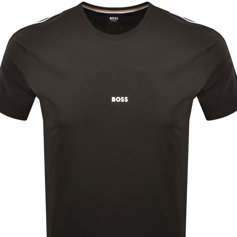 Image number 3 for BOSS Unique T Shirt Dark Brown