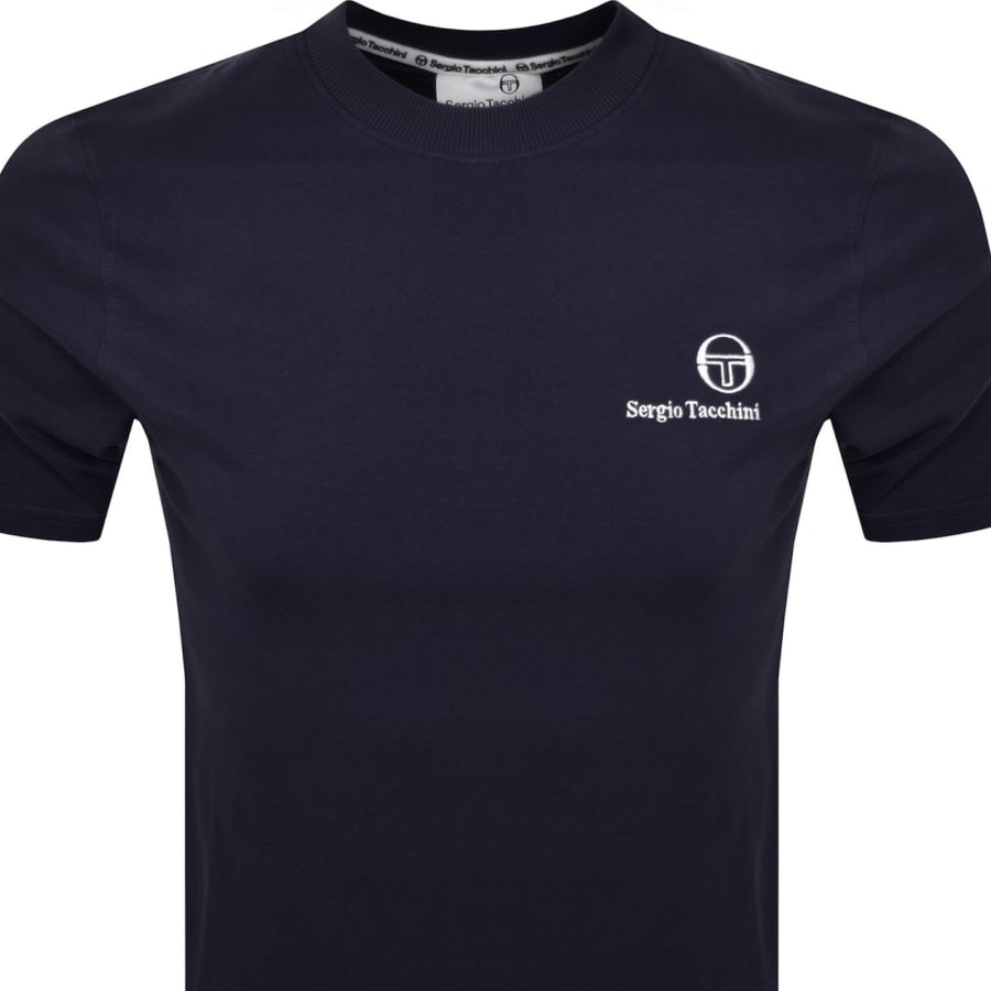 Image number 2 for Sergio Tacchini Felton T Shirt Navy