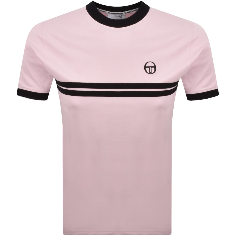Image number 1 for Sergio Tacchini Supermac T Shirt Pink