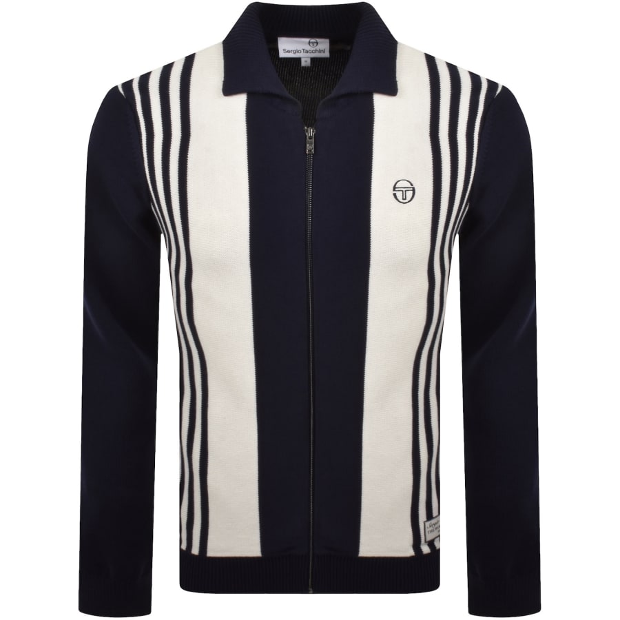 Image number 1 for Sergio Tacchini Cipri Knit Cardigan Navy