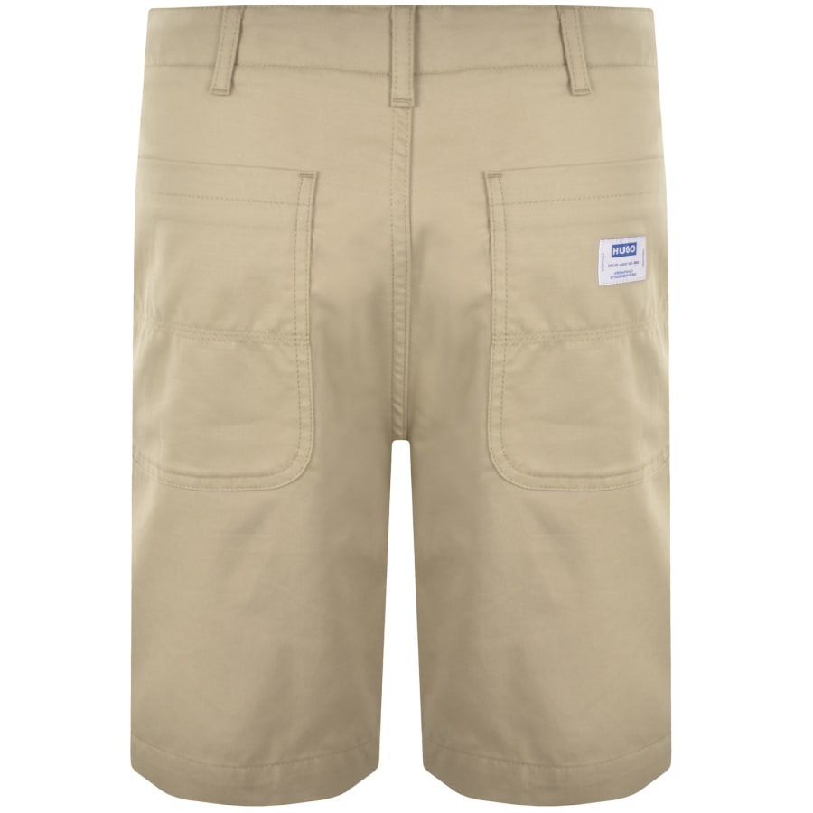 Image number 2 for HUGO Blue Gutwin262 Chino Shorts Beige