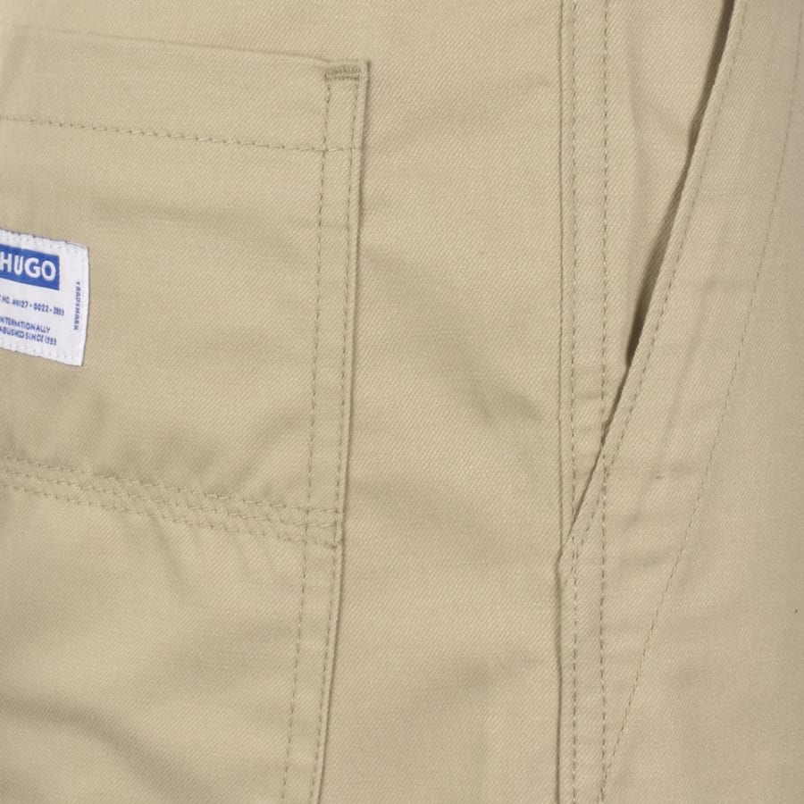 Image number 3 for HUGO Blue Gutwin262 Chino Shorts Beige