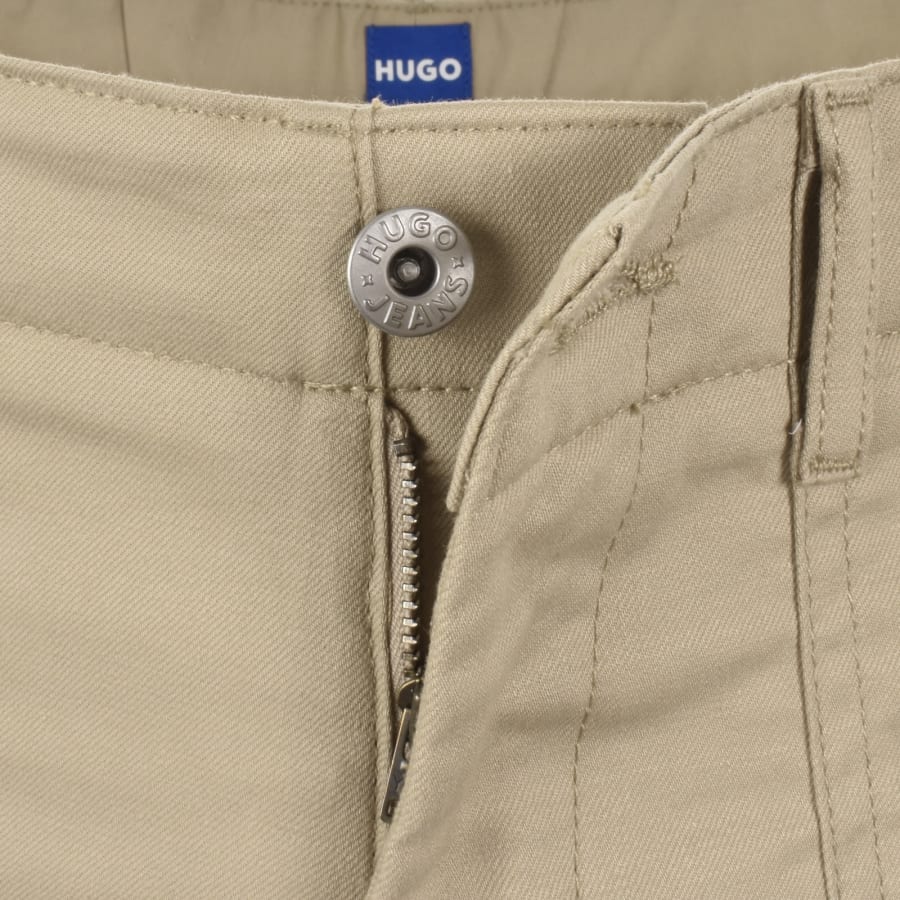 Image number 5 for HUGO Blue Gutwin262 Chino Shorts Beige