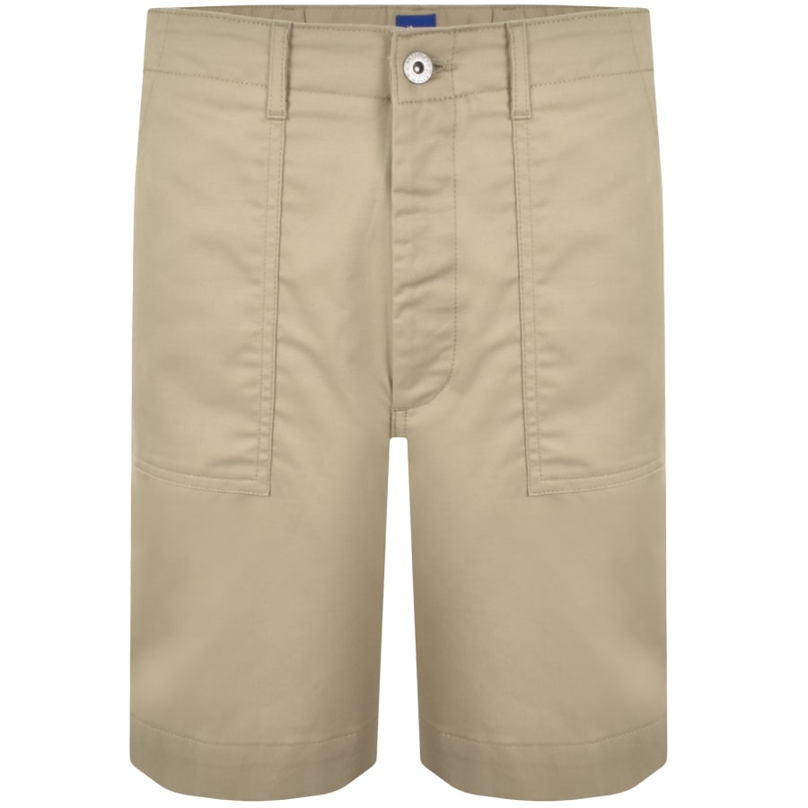 Image number 1 for HUGO Blue Gutwin262 Chino Shorts Beige