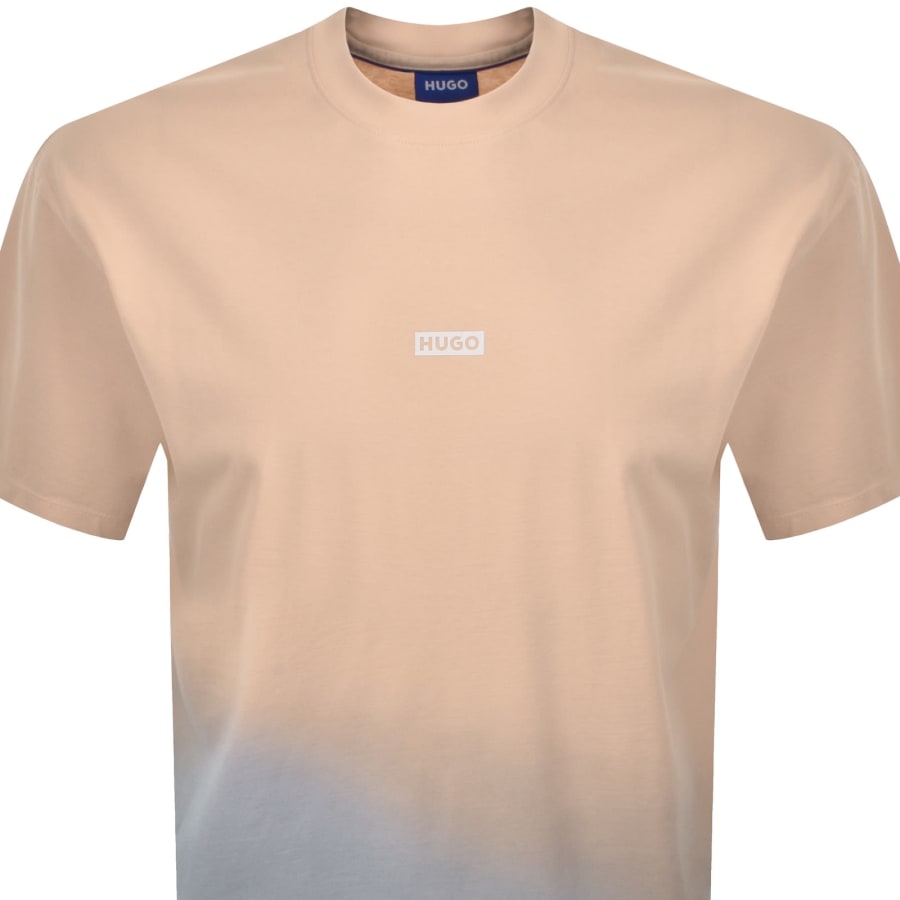 Image number 3 for HUGO Blue Nalono T Shirt Orange