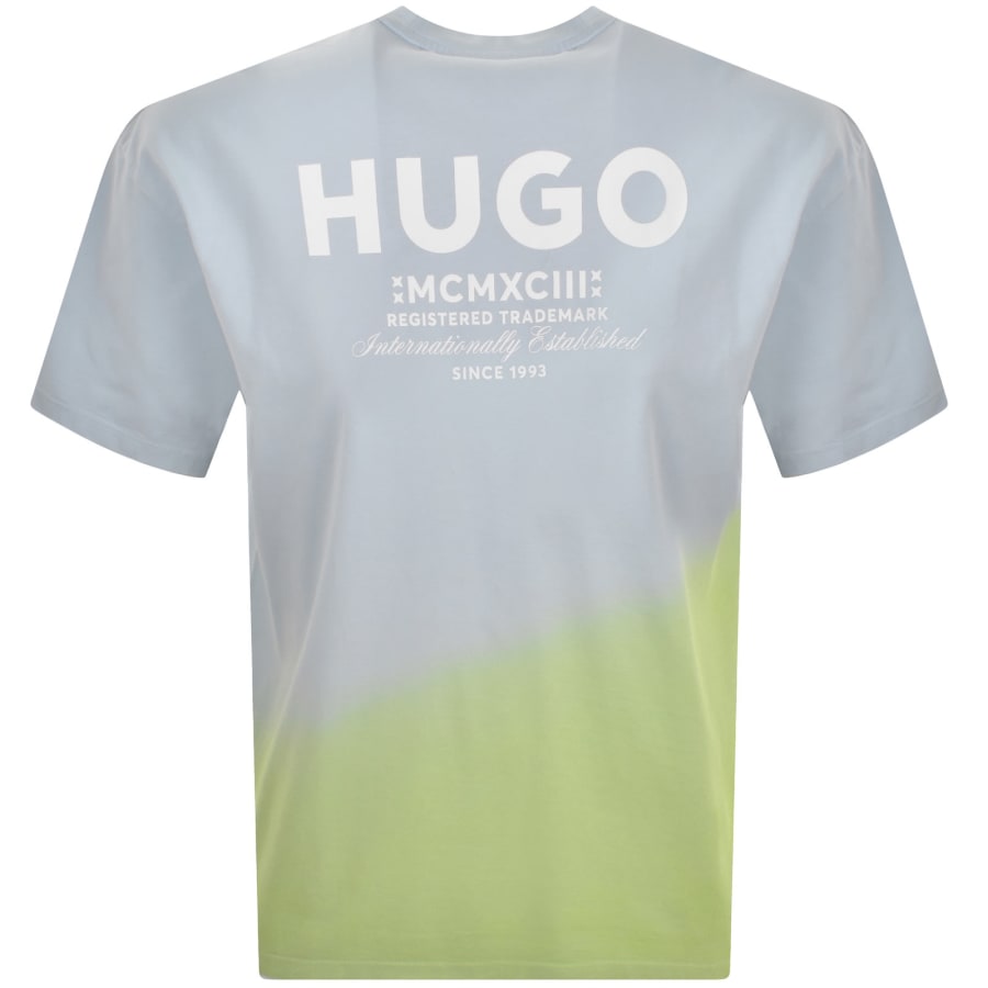 Image number 5 for HUGO Blue Nalono T Shirt Blue
