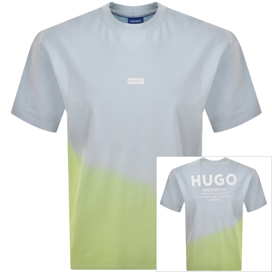 Image number 1 for HUGO Blue Nalono T Shirt Blue