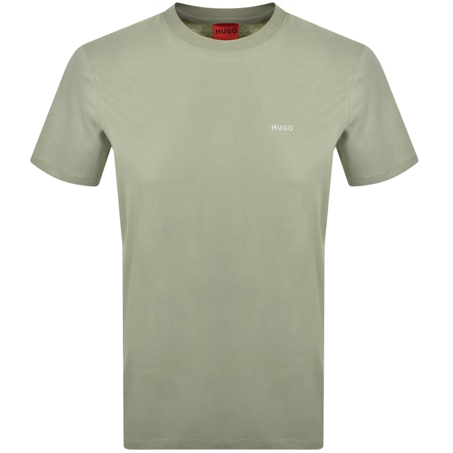 Image number 2 for HUGO Derlyns T Shirt Green