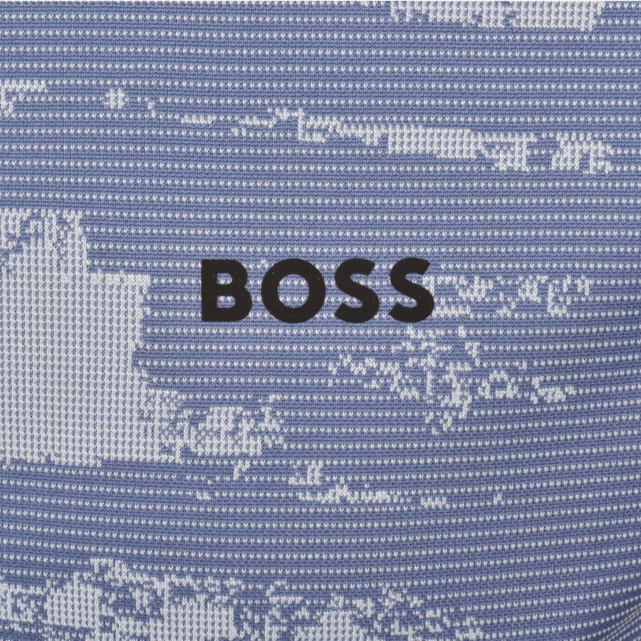 Image number 3 for BOSS PL Active Repeat Polo T Shirt Blue