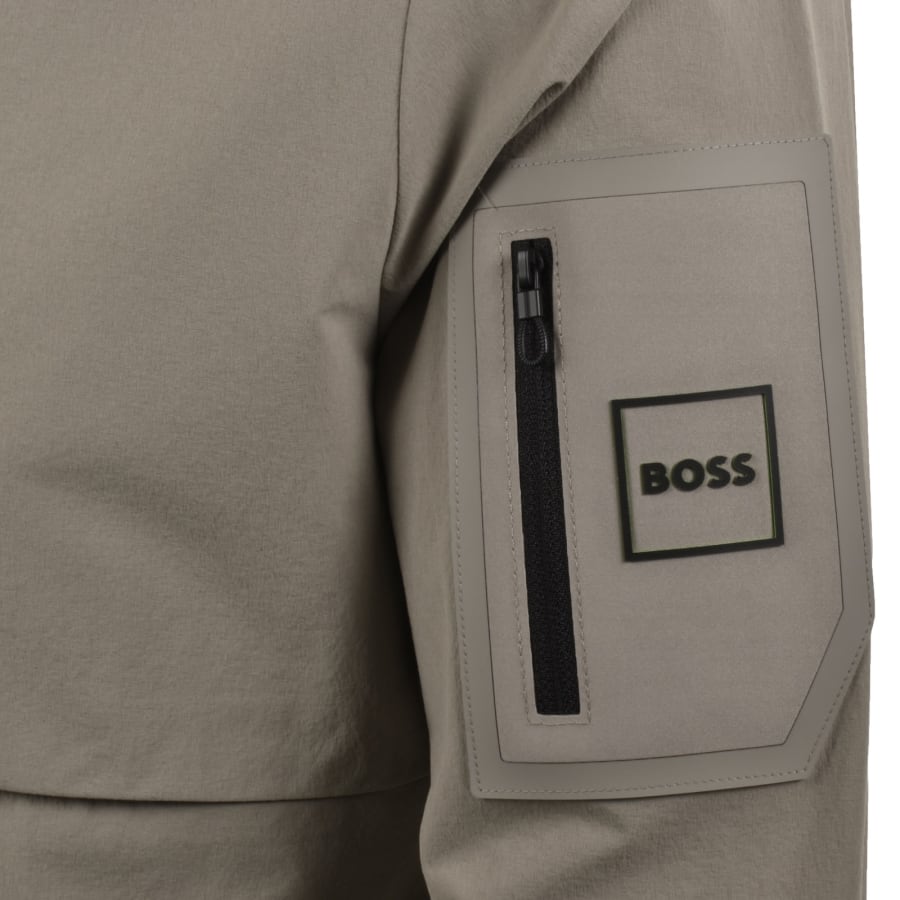 Image number 4 for BOSS Globe Overshirt Khaki