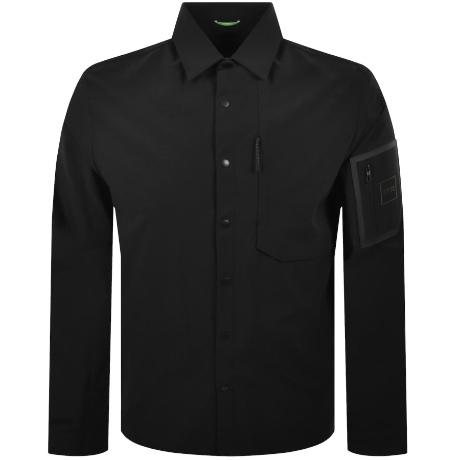 Image number 2 for BOSS Globe Overshirt Black