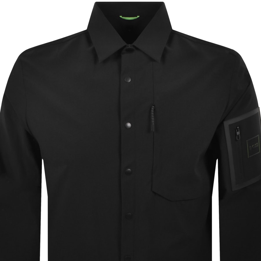 Image number 3 for BOSS Globe Overshirt Black