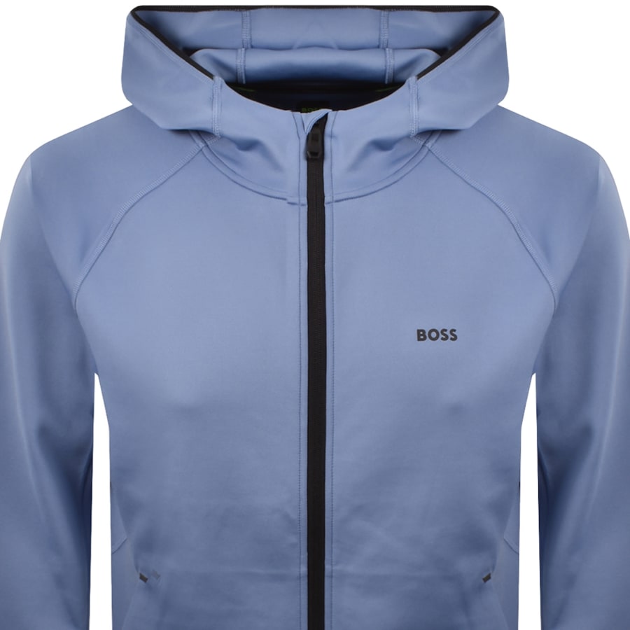 Image number 2 for BOSS Sicon Active Full Zip Hoodie Blue