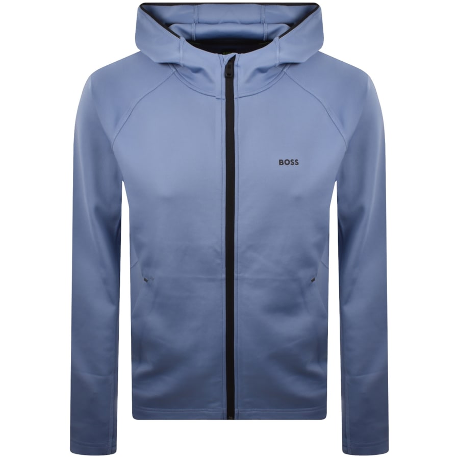 Image number 1 for BOSS Sicon Active Full Zip Hoodie Blue