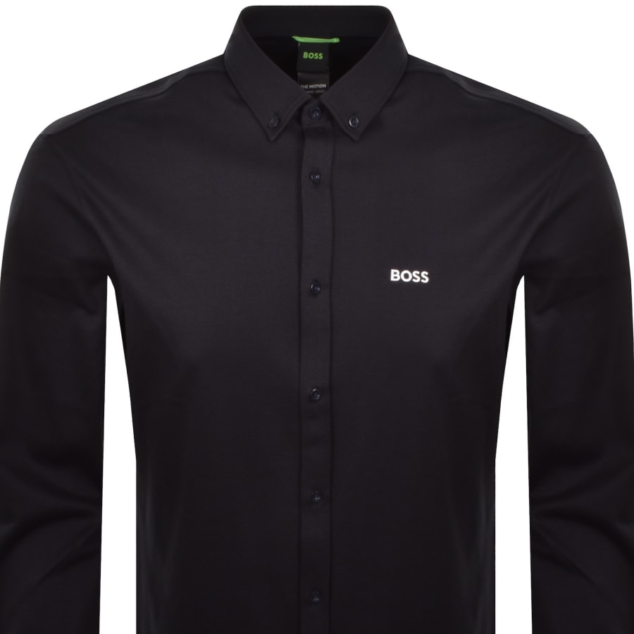Image number 2 for BOSS ST Motion Long Sleeve Shirt Dark Blue