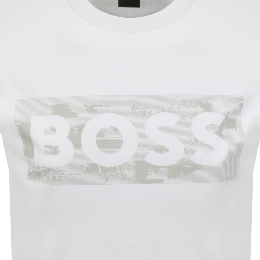 Image number 3 for BOSS Globe Logo T Shirt White
