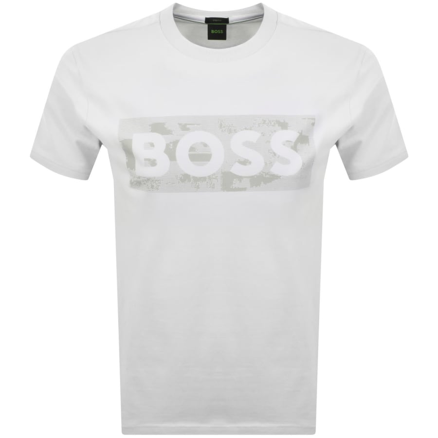 Image number 1 for BOSS Globe Logo T Shirt White