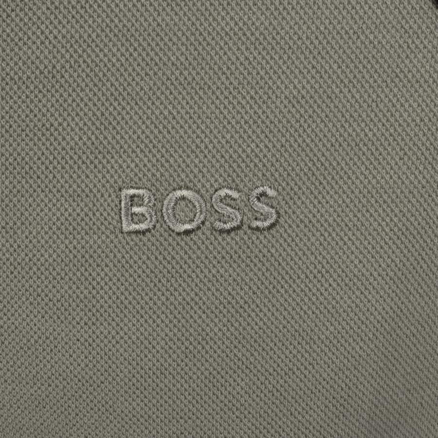 Image number 3 for BOSS Contrast Piping Tracksuit Set Green