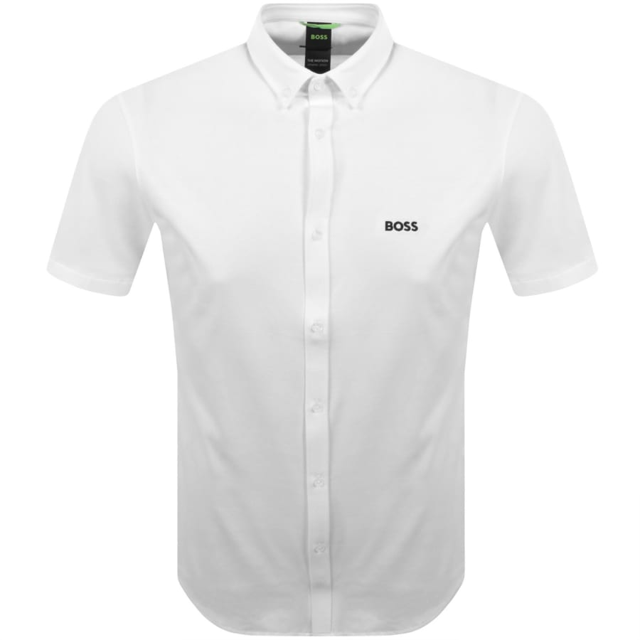 Image number 1 for BOSS ST Motion Short Sleeve Shirt White