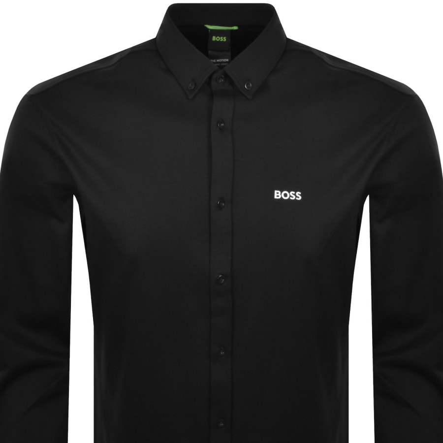 Image number 2 for BOSS ST Motion Long Sleeve Shirt Black