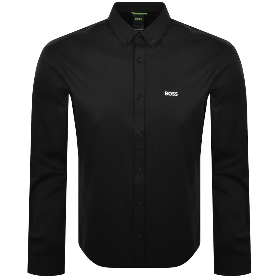 Image number 1 for BOSS ST Motion Long Sleeve Shirt Black