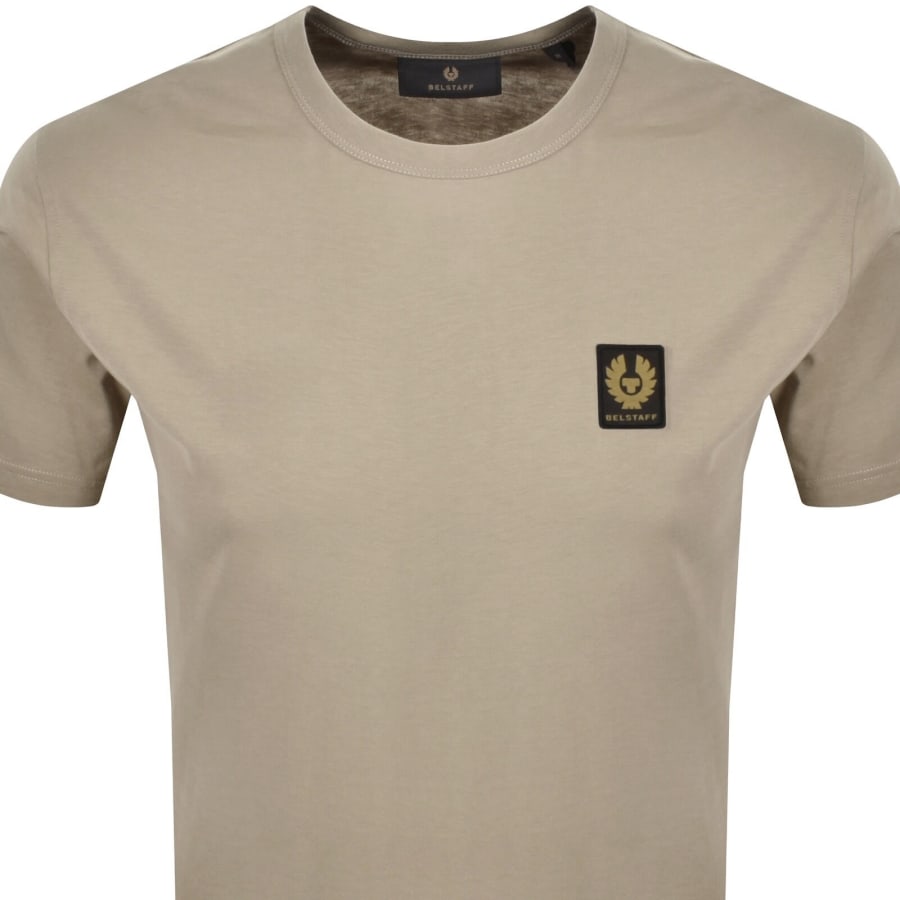 Image number 2 for Belstaff Featherweight Logo T Shirt Dark Sand