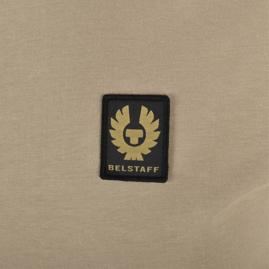 Image number 3 for Belstaff Featherweight Logo T Shirt Dark Sand