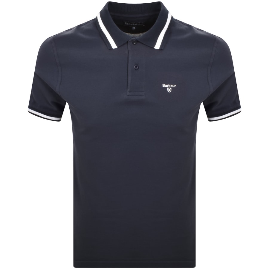 Image number 1 for Barbour Ferrybridge Tailored Polo T Shirt Navy