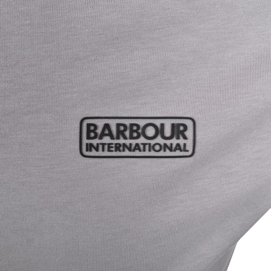 Image number 3 for Barbour International Small Logo T Shirt Grey