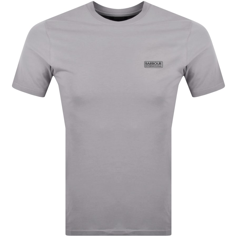 Image number 1 for Barbour International Small Logo T Shirt Grey