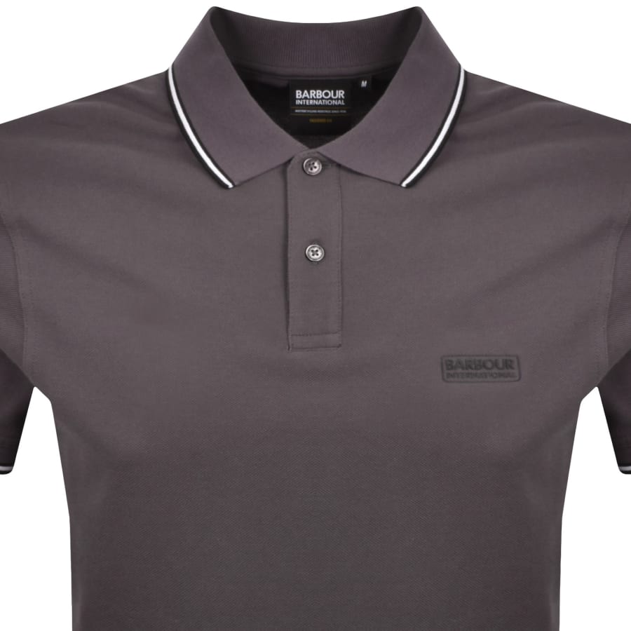Image number 2 for Barbour International Evan Polo Grey