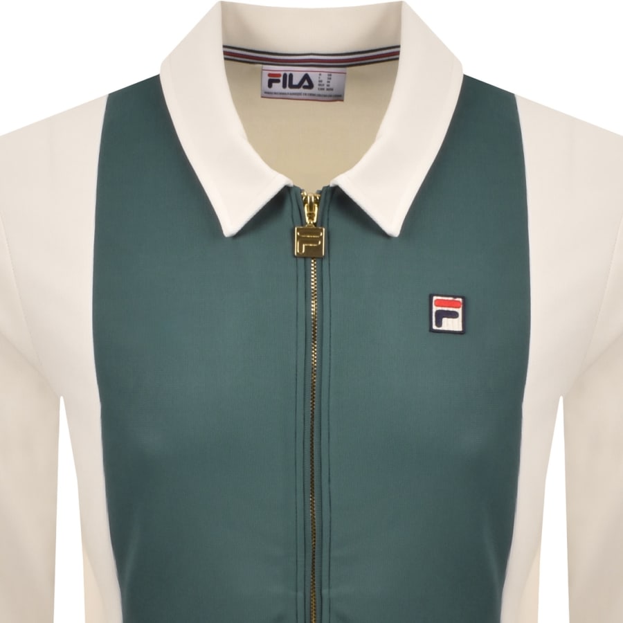 Image number 2 for Fila Tommaso Cut And Sew Track Top Green