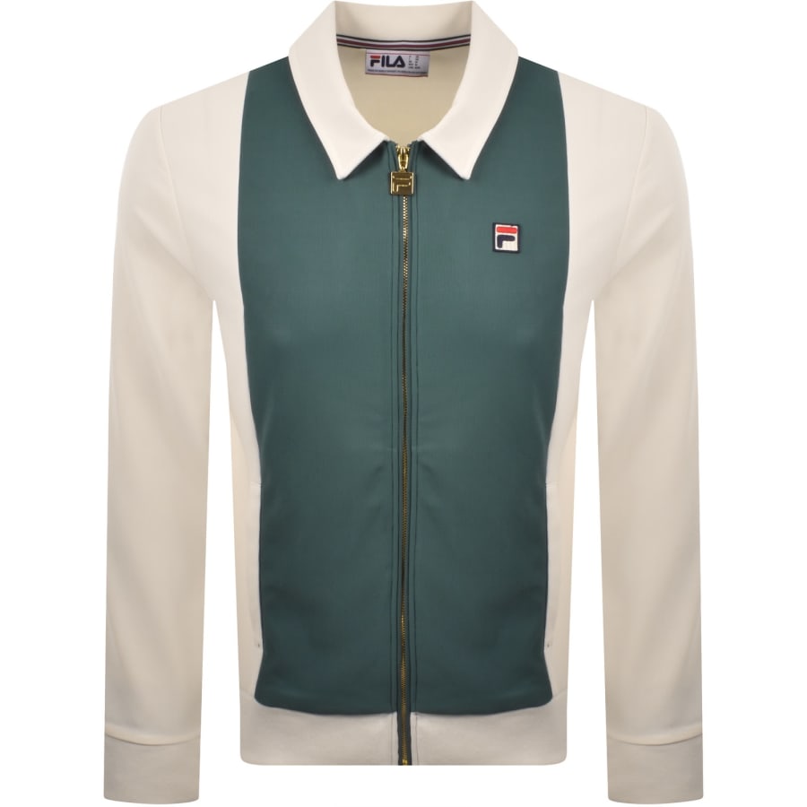 Image number 1 for Fila Tommaso Cut And Sew Track Top Green