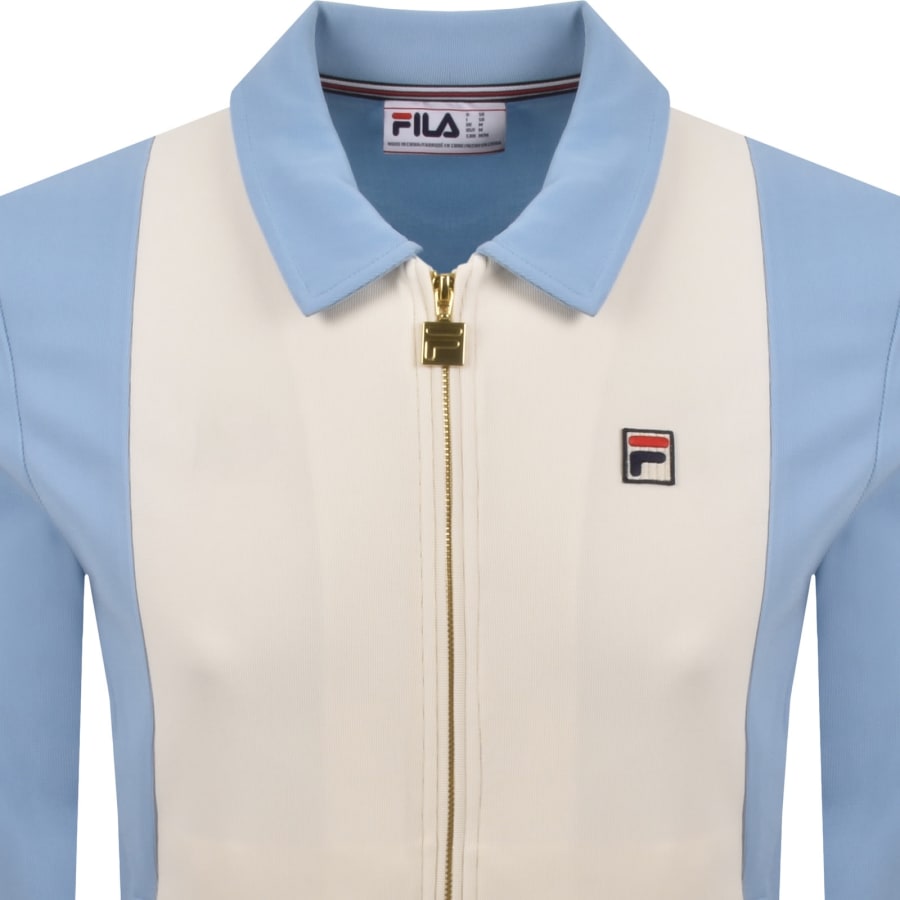Image number 2 for Fila Tommaso Cut And Sew Track Top Blue