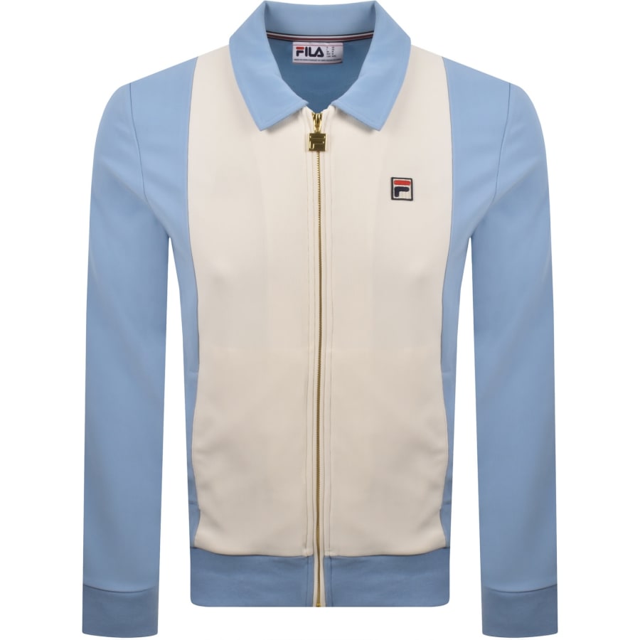 Image number 1 for Fila Tommaso Cut And Sew Track Top Blue